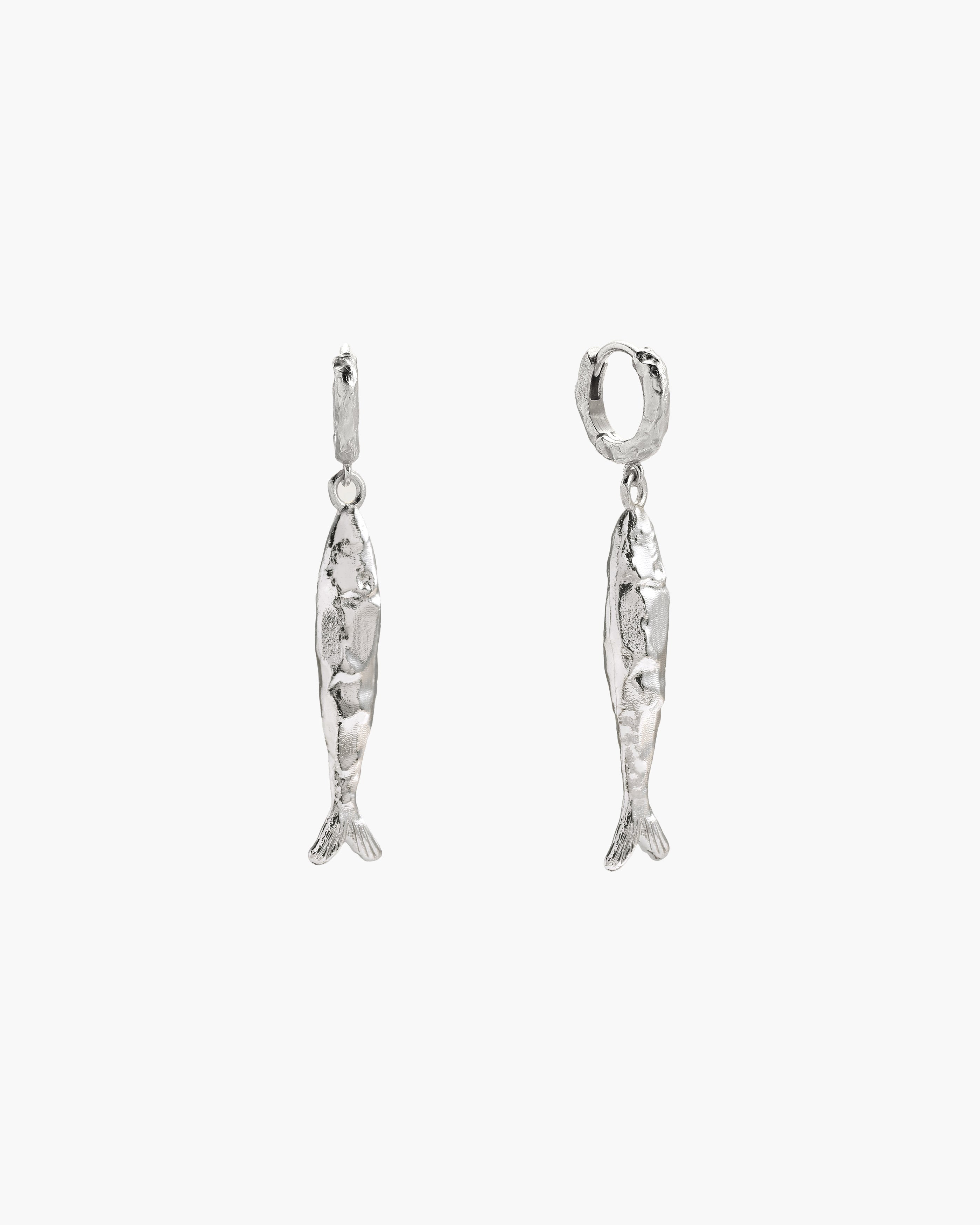 Gold Anchovy Earrings