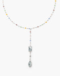Celestial Lariat Necklace in Silver