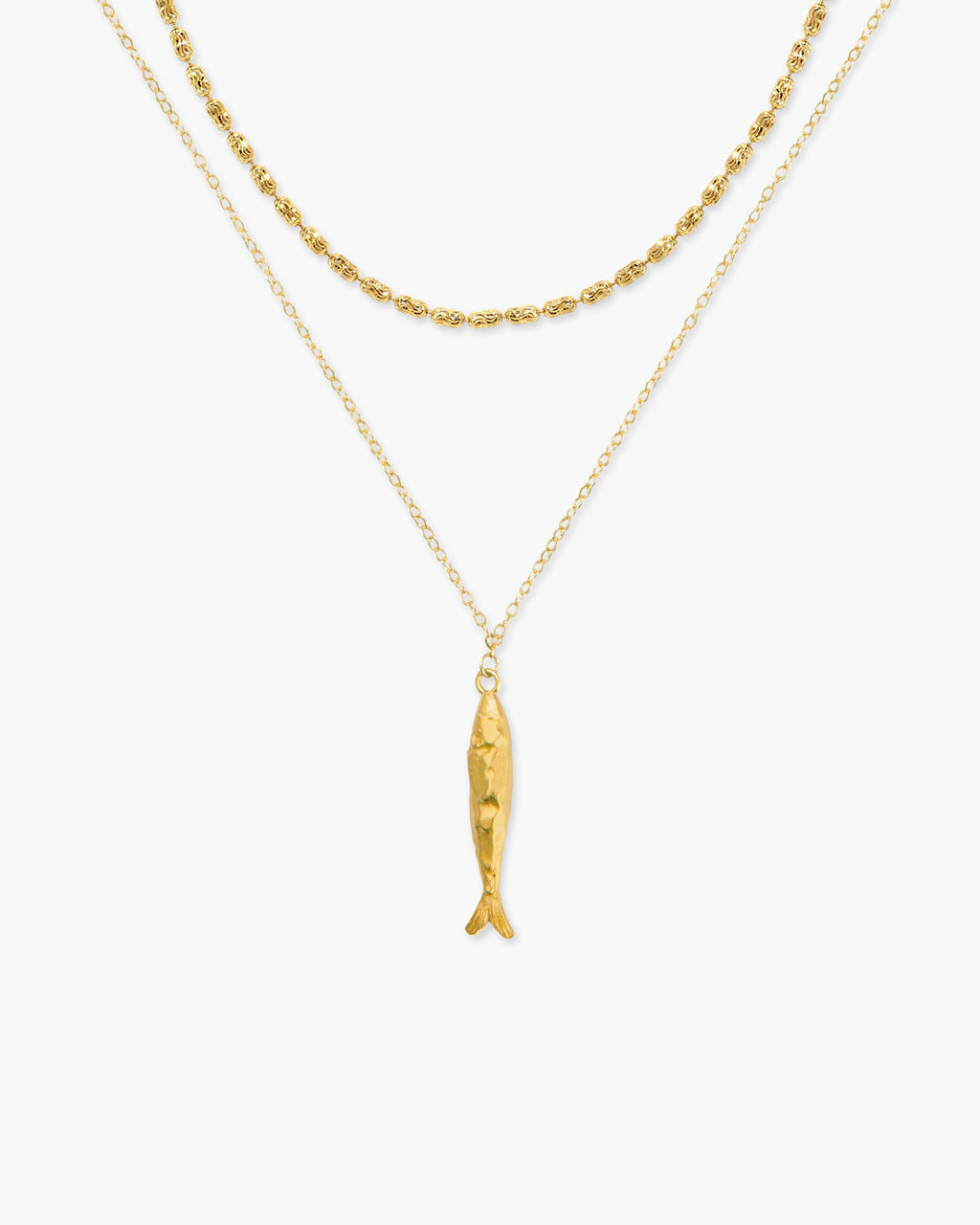 Gold Anchovy Necklace