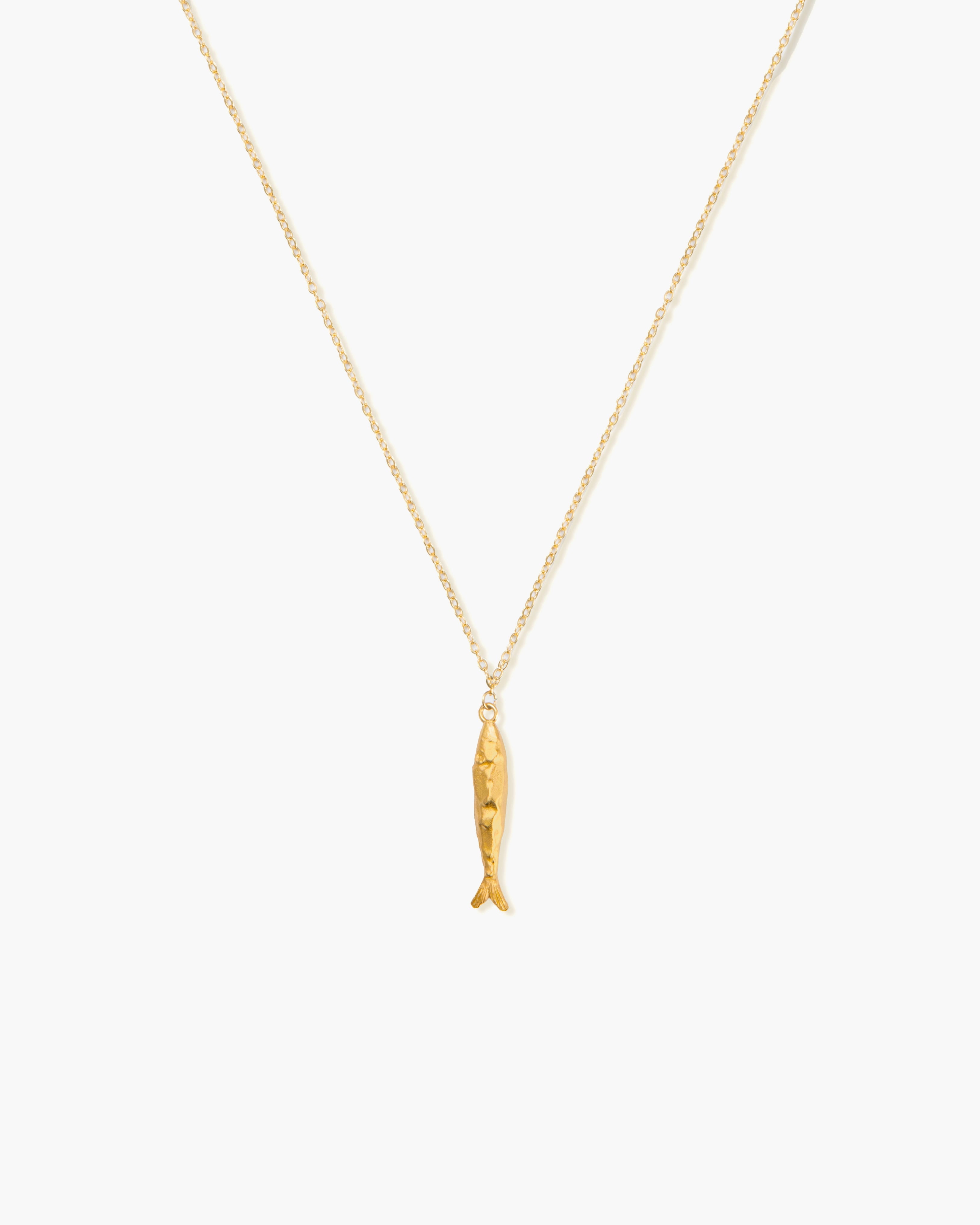 Gold Anchovy Necklace
