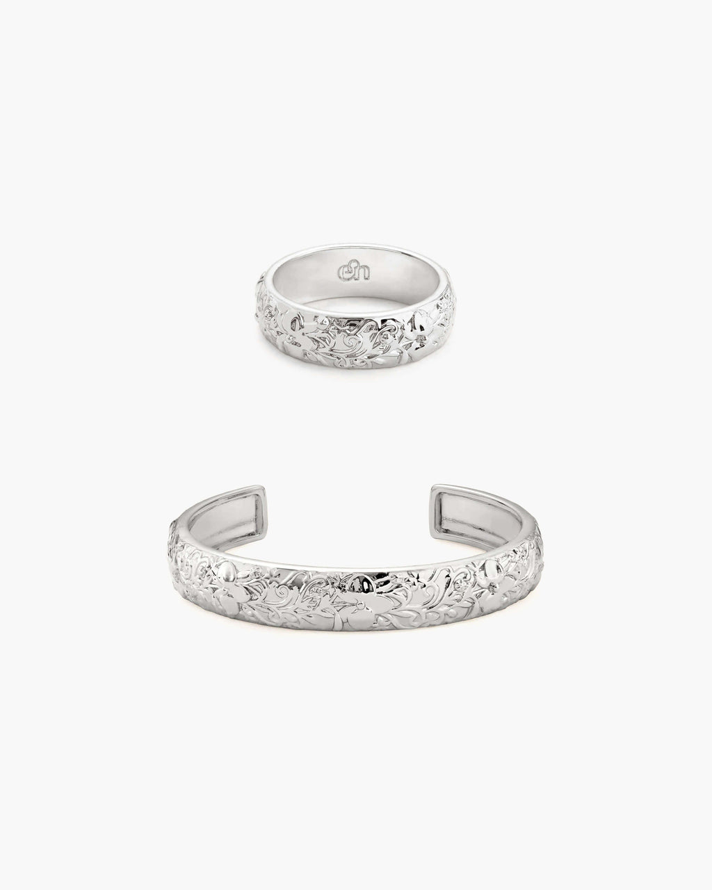 Serenade of Orchid Ring in Silver