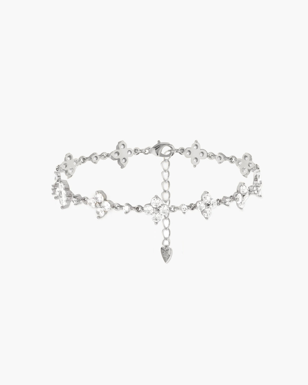 Sparkle Clover Bracelet in Silver