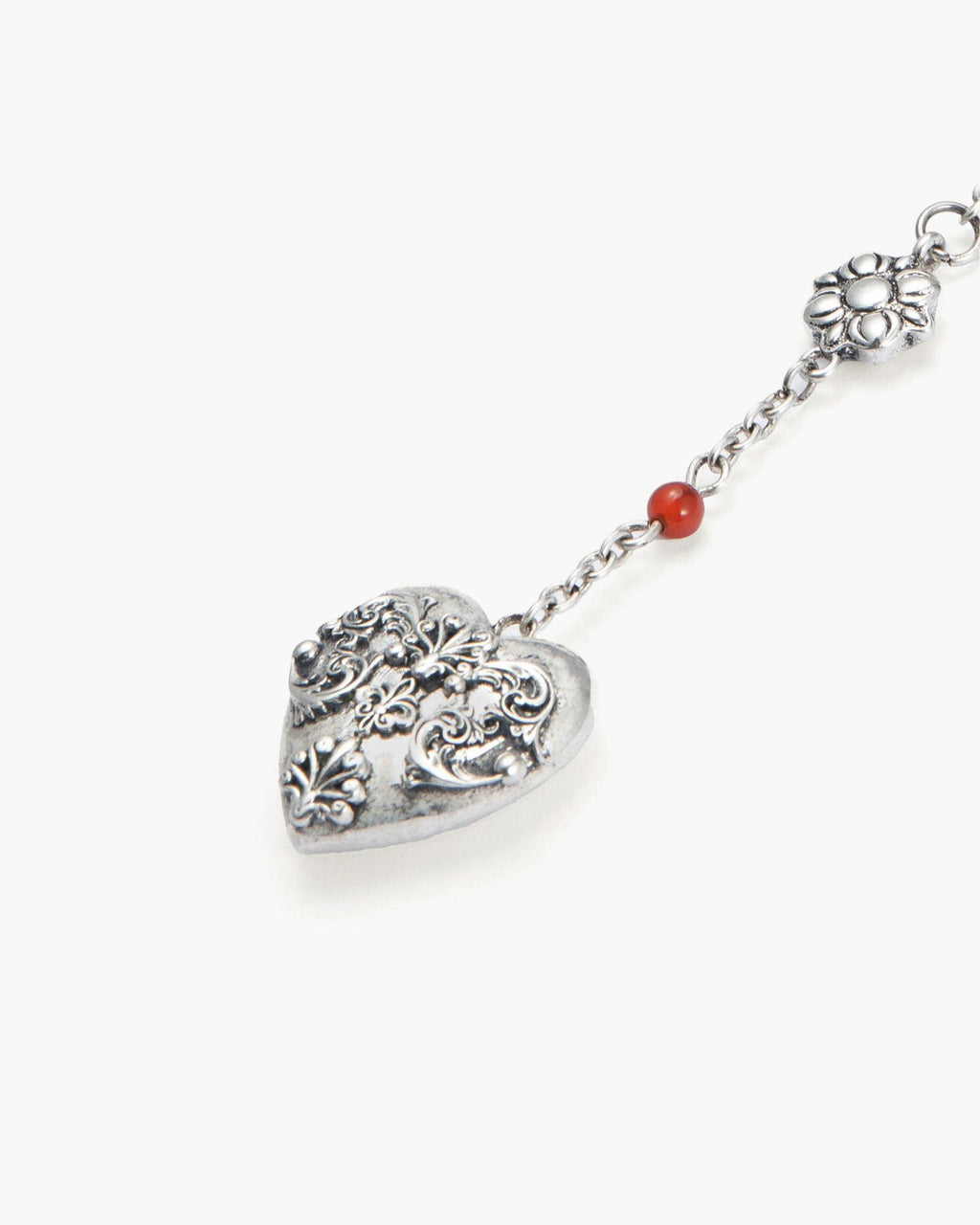 Carnelian Veil Lariat Necklace