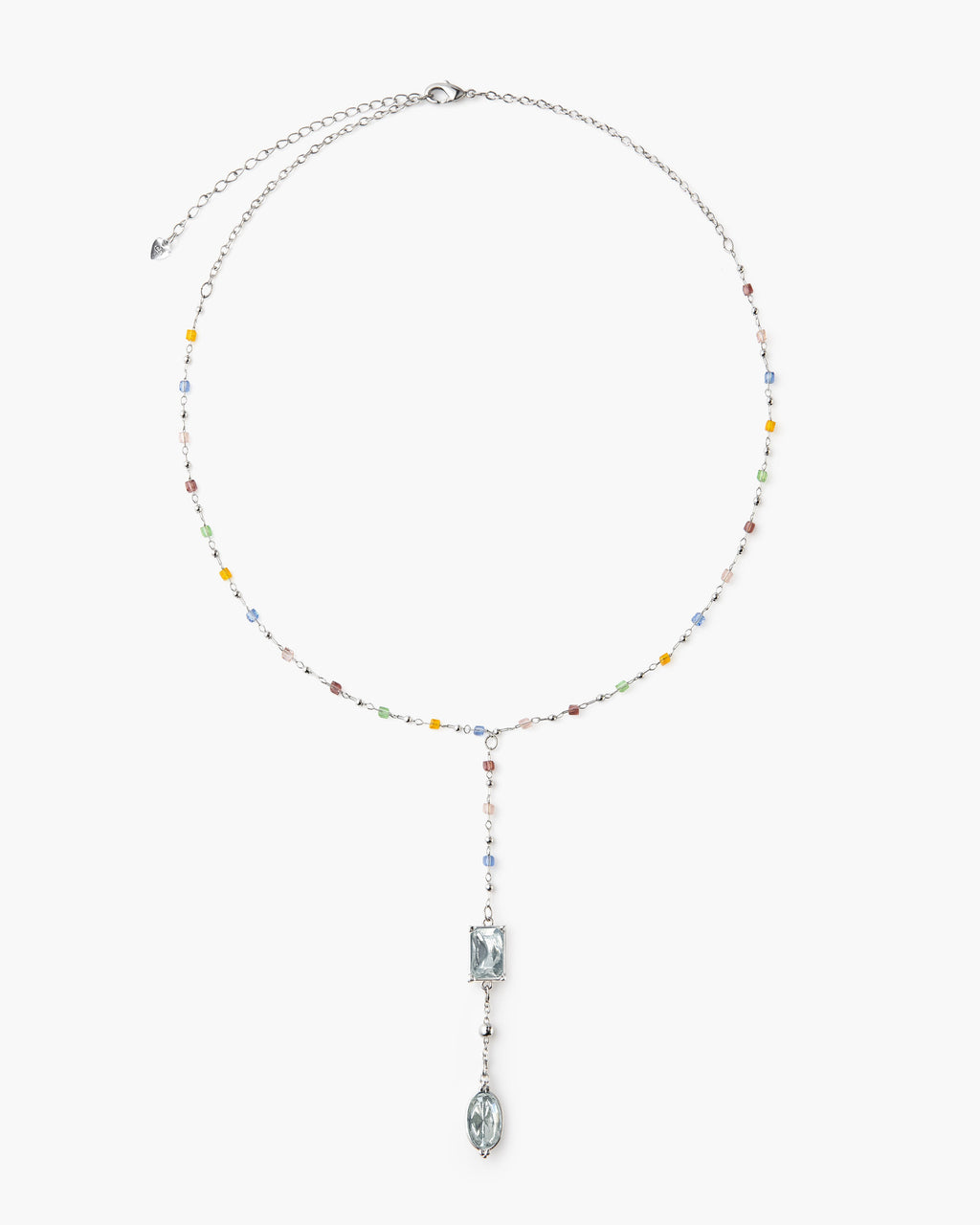 Celestial Lariat Necklace in Silver