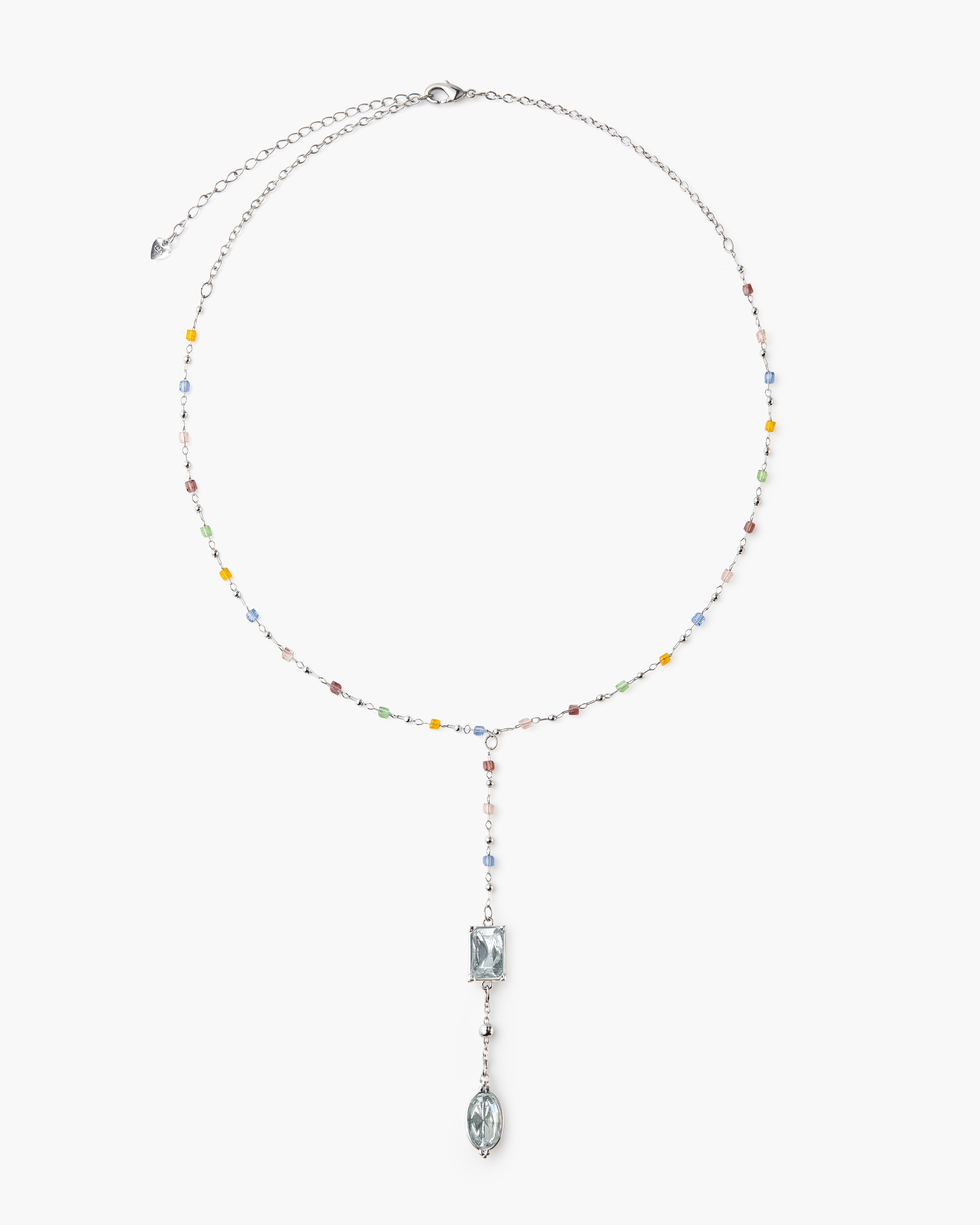 Celestial Lariat Necklace in Silver