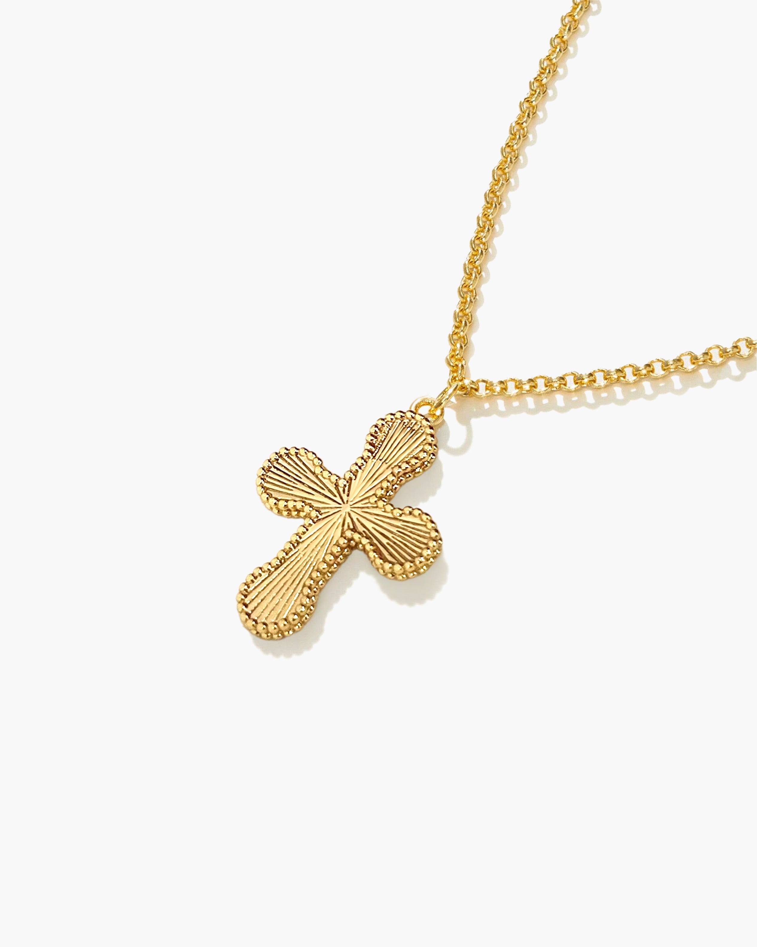Mini Cross Pendant Necklace