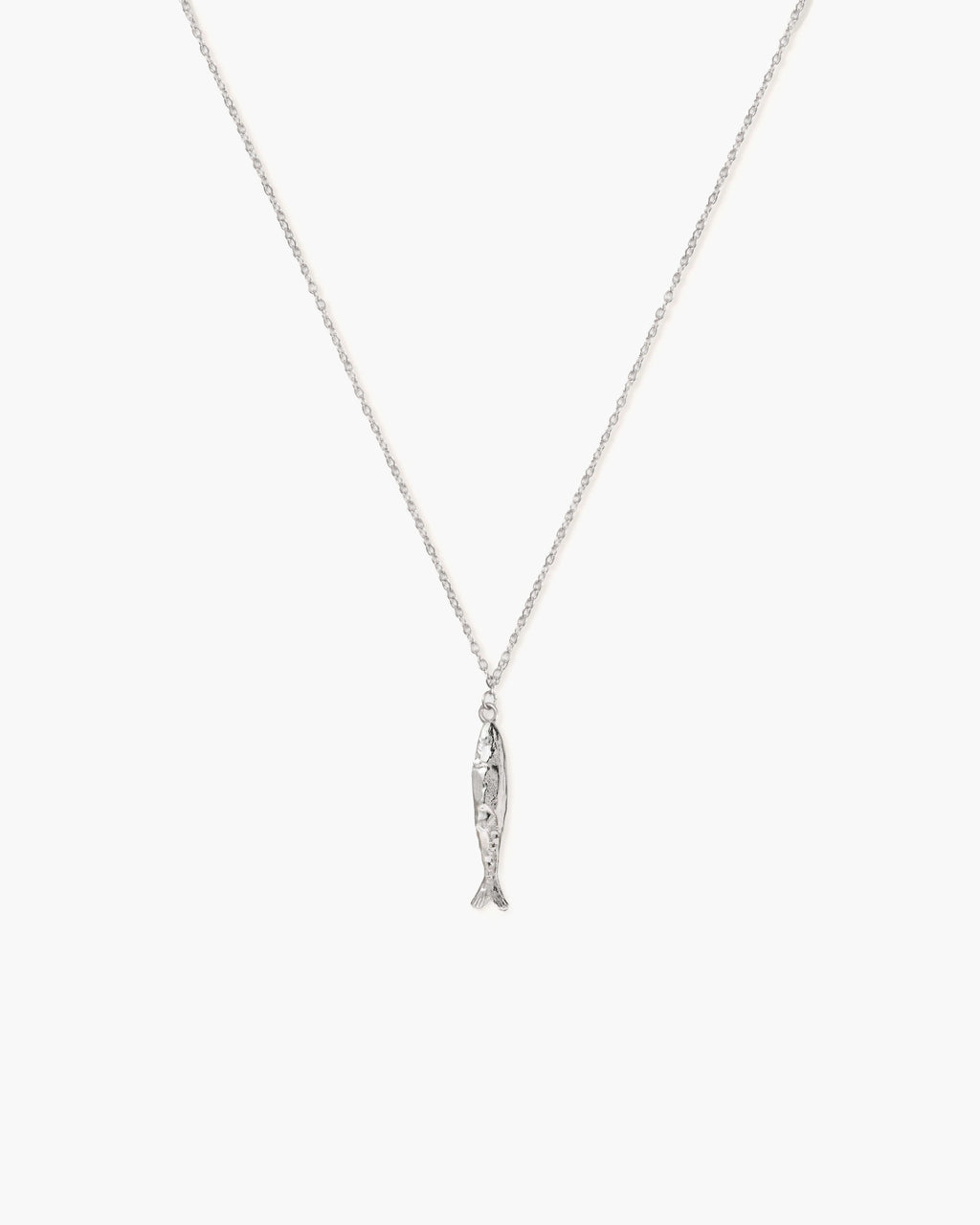 Silver Anchovy Necklace