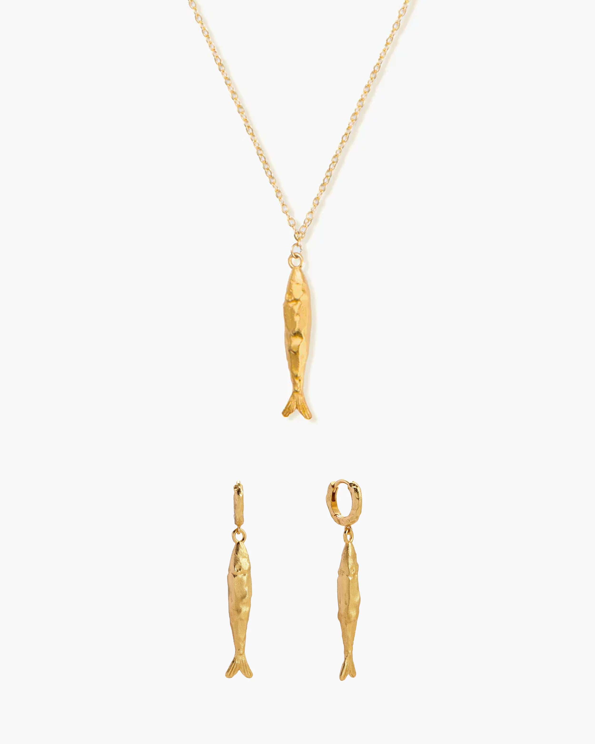 Gold Anchovy Necklace