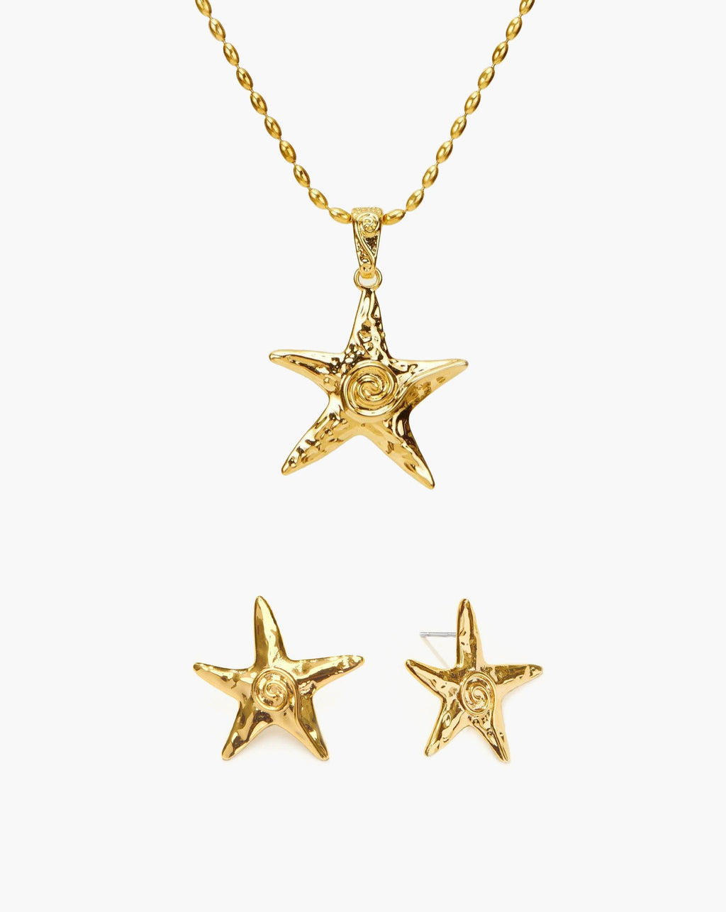 Silver Starfish Necklace