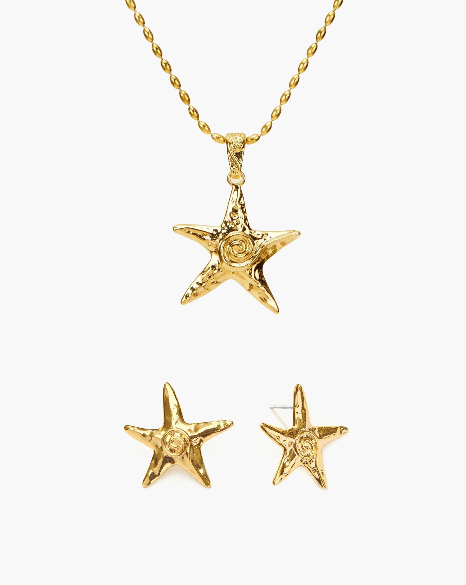 Silver Starfish Necklace