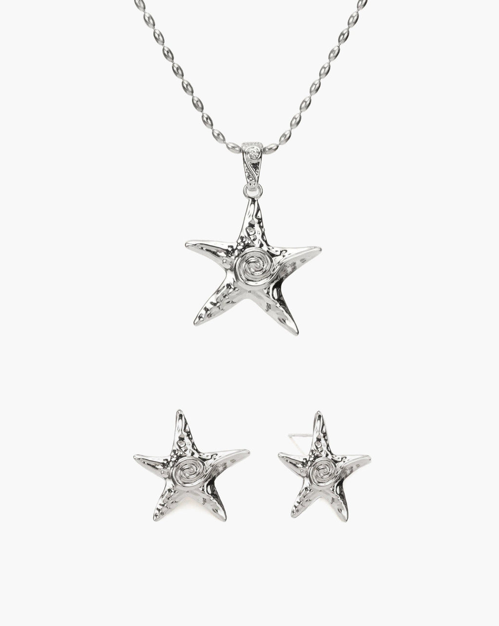 Silver Starfish Necklace