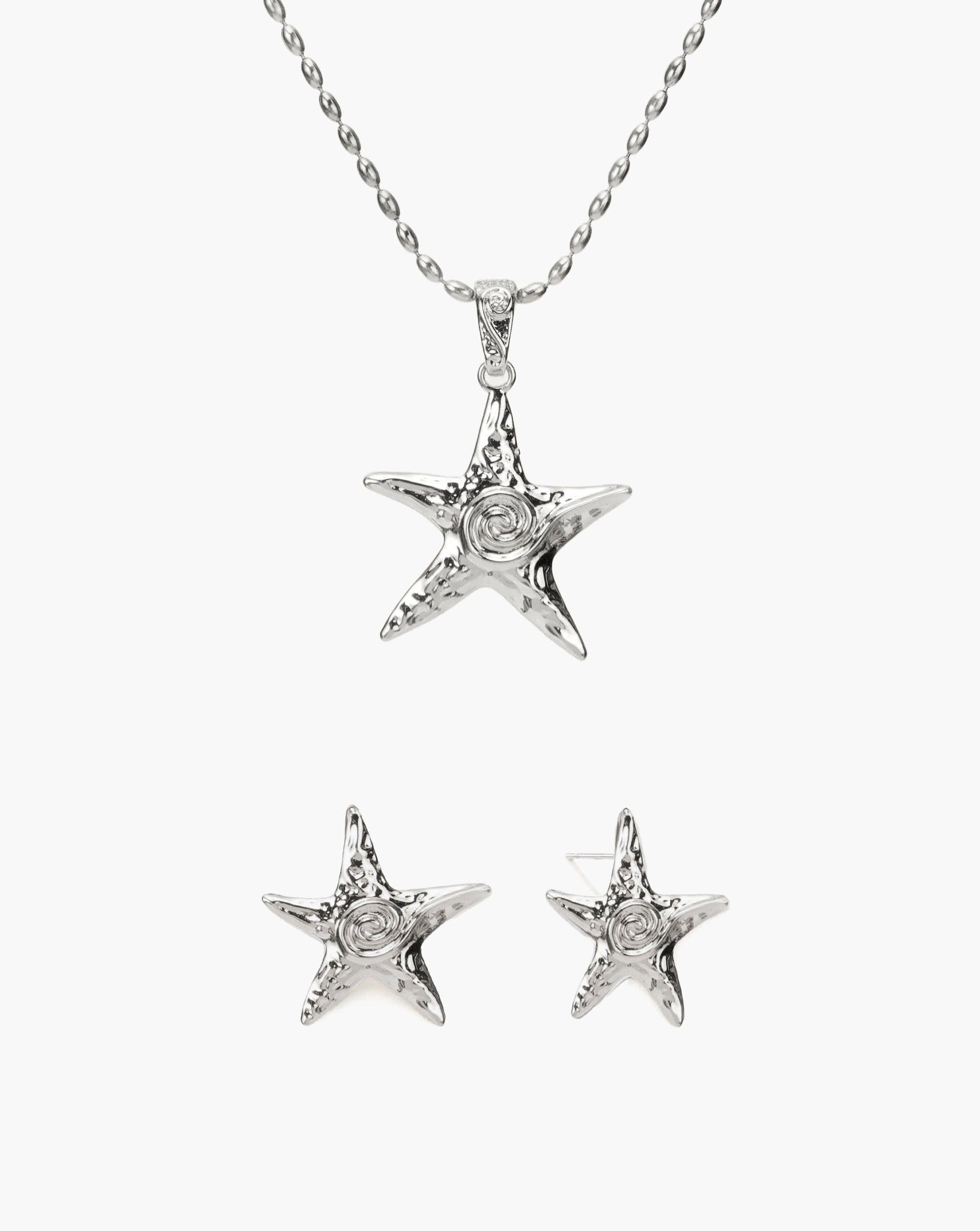 Silver Starfish Necklace