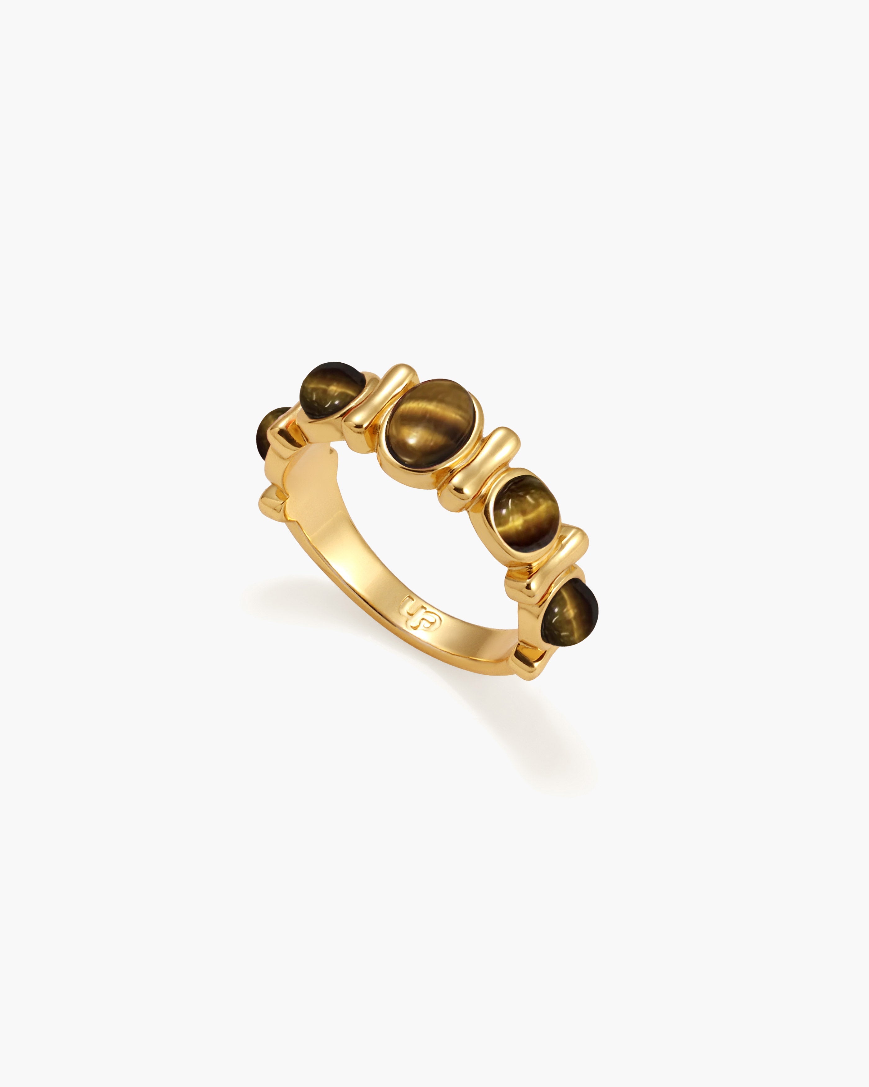 Tiger's Eye Band Ring