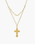 Everette Cross Necklace in Gold