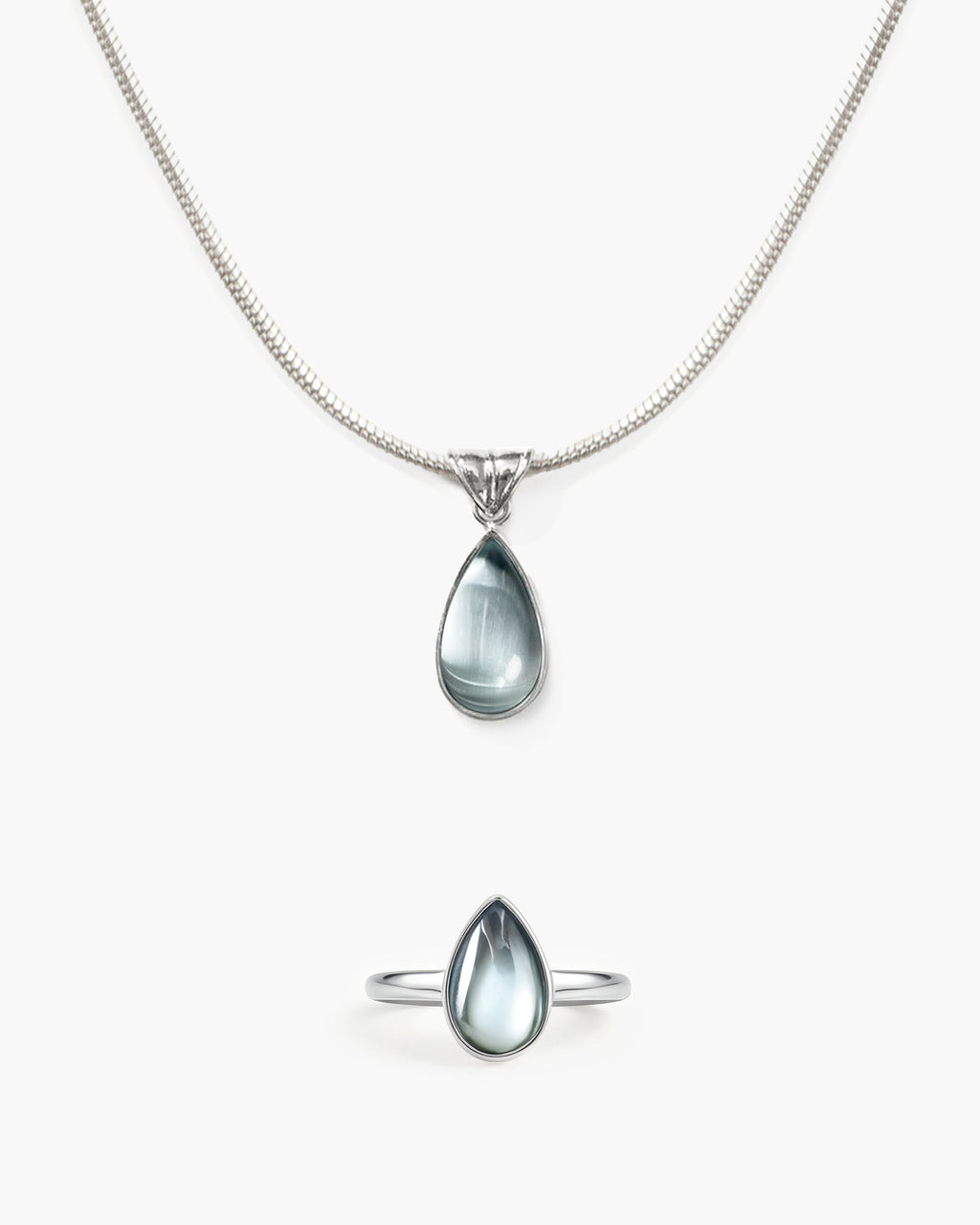 Waterdrop Ring in Marine Blue