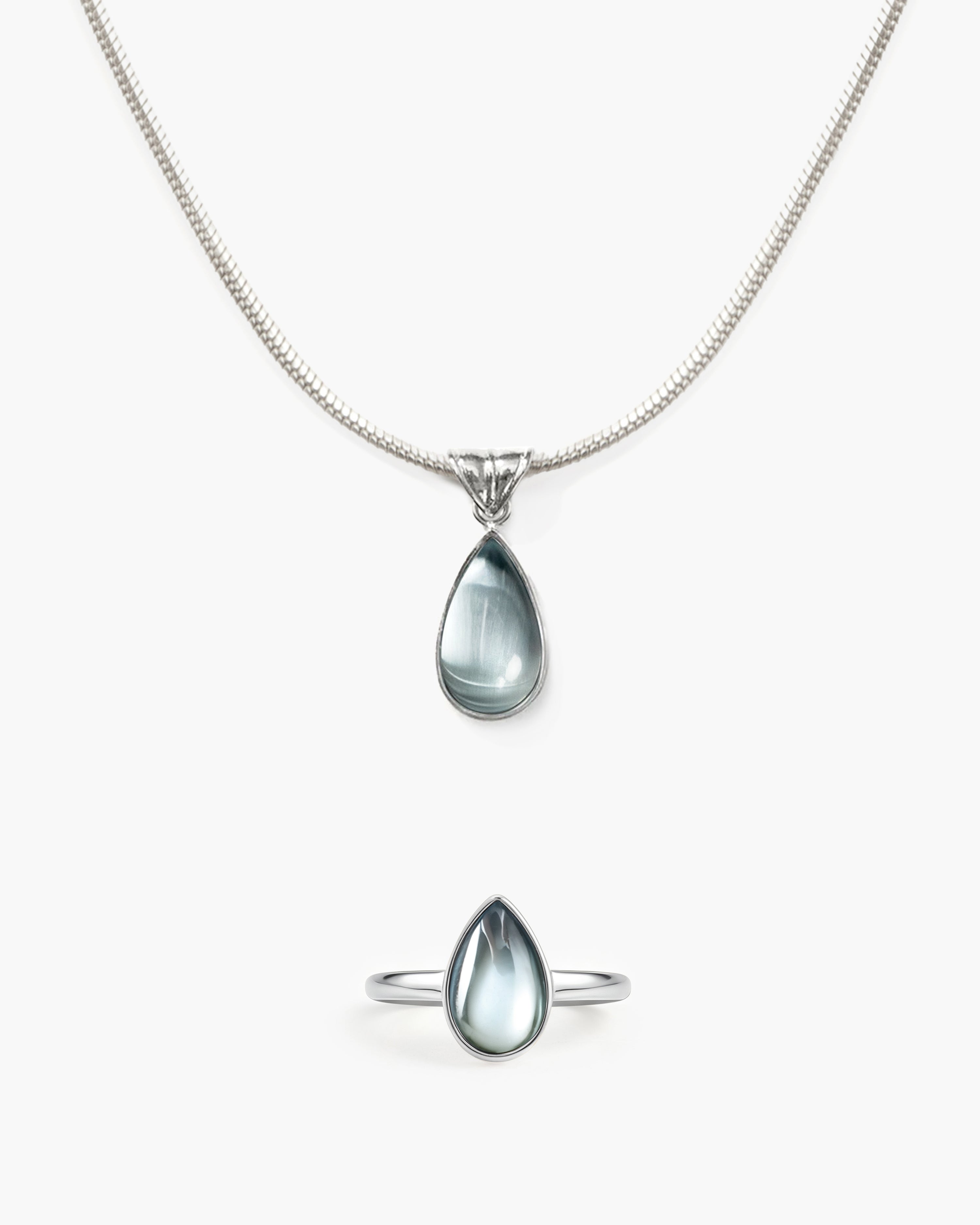 Waterdrop Ring in Marine Blue