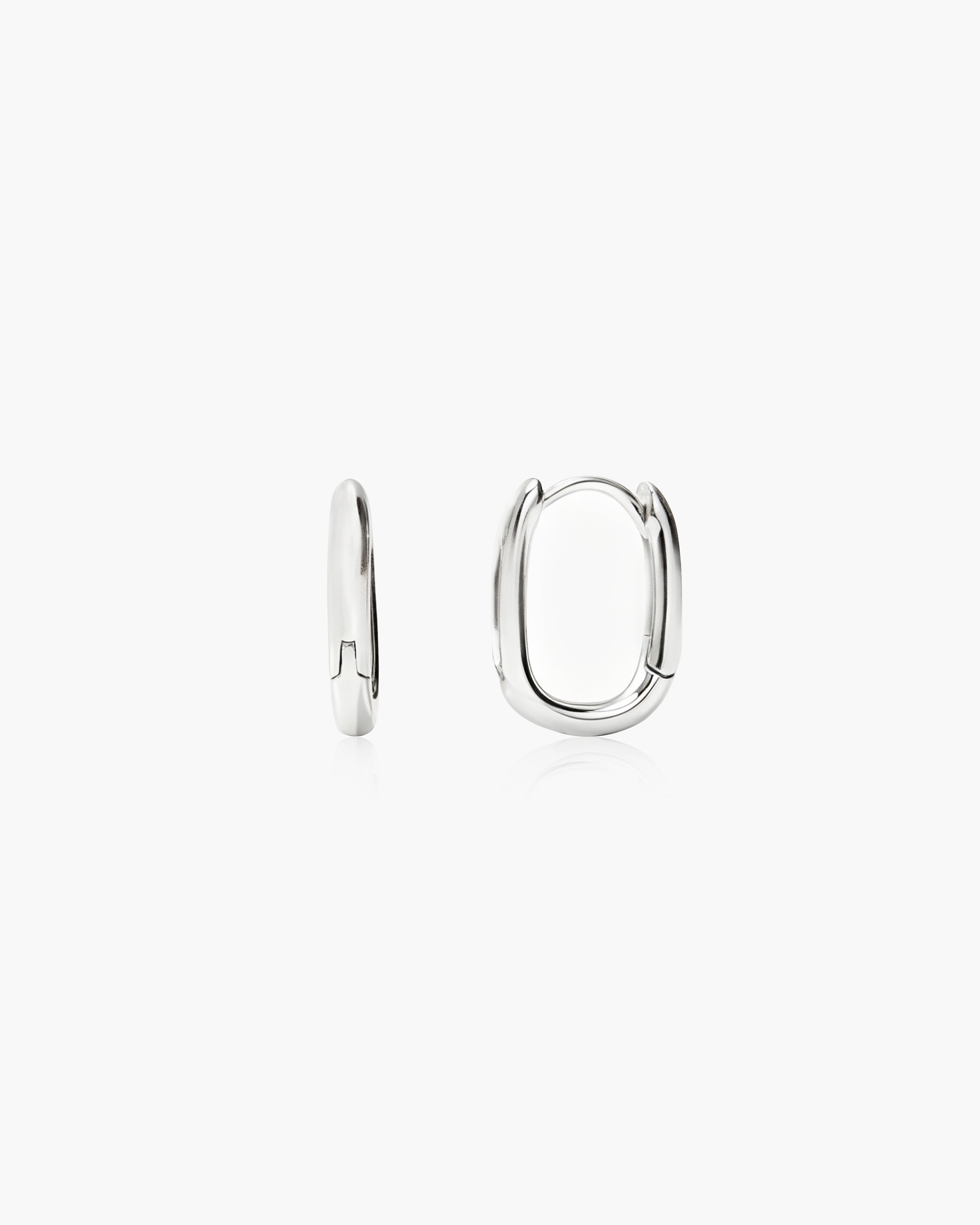 Silver Link Earrings
