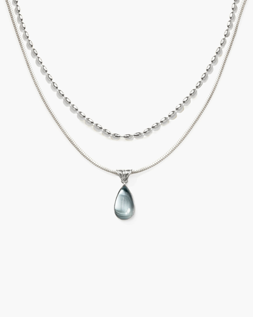 Waterdrop Necklace in Marine Blue