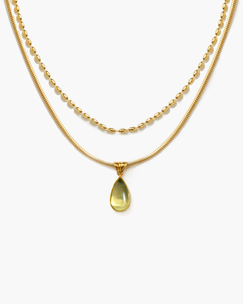 Waterdrop Necklace in Marine Blue